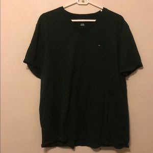 Green V-neck Tommy Hilfiger T-Shirt